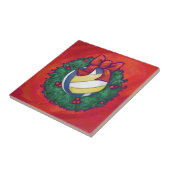 Volleyball Kerstbal Tegeltje (Zijkant)