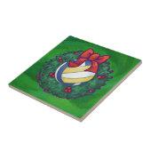 Volleyball Kerstbal Tegeltje (Zijkant)