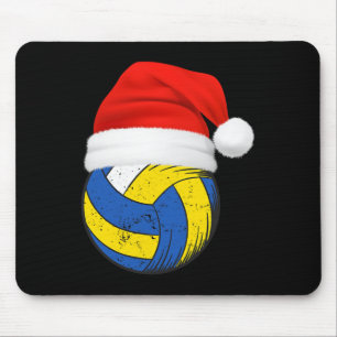 Volleyball-kerstbal volleybalspeler muismat