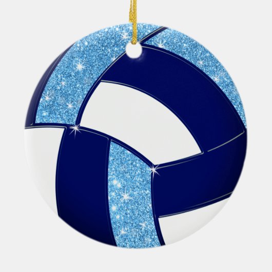 Volleyball-kerstcadeaus voor spelers, aanpassen keramisch ornament (Achterkant)