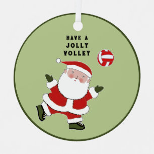 Volleyball-kerstcollectibel Metalen Ornament