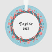 Volleyball-kerstcollectibel Ornament (achterkant)