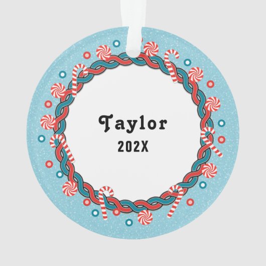 Volleyball-kerstcollectibel Ornament (achterkant)