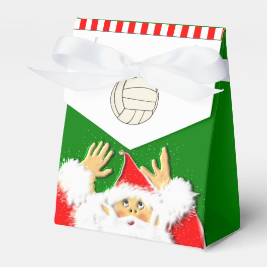 Volleyball Kerstfeestdag Bedankdoosjes (Voorkant Zijde)