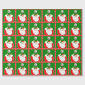 Volleyball kerstfeestdag cadeautje cadeaupapier (Vlak)