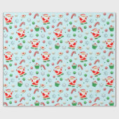 Volleyball kerstfeestdag cadeautje cadeaupapier (Vlak)