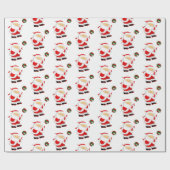 Volleyball kerstfeestdag cadeautje cadeaupapier (Vlak)