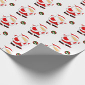 Volleyball kerstfeestdag cadeautje cadeaupapier (Hoek)