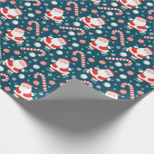 Volleyball kerstfeestdag cadeautje cadeaupapier (Hoek)