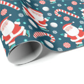 Volleyball kerstfeestdag cadeautje cadeaupapier (Rol Hoek)