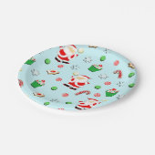 Volleyball Kerstfeestdag Papieren Bordje (Gekanteld)