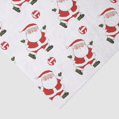Volleyball Kerstfeestdag Tissuepapier (Detail)