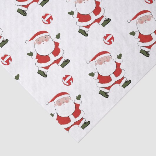 Volleyball Kerstfeestdag Tissuepapier (Detail)