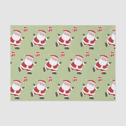 Volleyball Kerstfeestdag Tissuepapier (Voorkant)