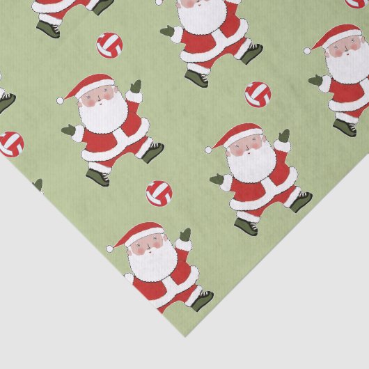 Volleyball Kerstfeestdag Tissuepapier (Detail)