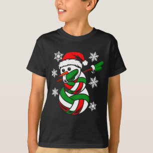 Volleyball Kerstman Hoed Sneeuwman Kerstmis Grappi T-shirt
