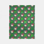 Volleyball Kerstmis Wreath Fleece Deken (Voorkant)