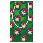 Volleyball Kerstmis Wreath Klein Cadeauzakje (Voorkant)