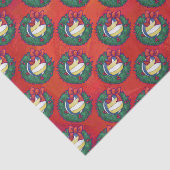 Volleyball Kerstmis Wreath Tissuepapier (Detail)