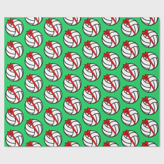Volleyball-kerstpapier Cadeaupapier (Vlak)