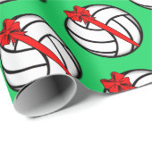 Volleyball-kerstpapier Cadeaupapier (Rol Hoek)