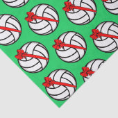 Volleyball-kersttissue Tissuepapier (Detail)