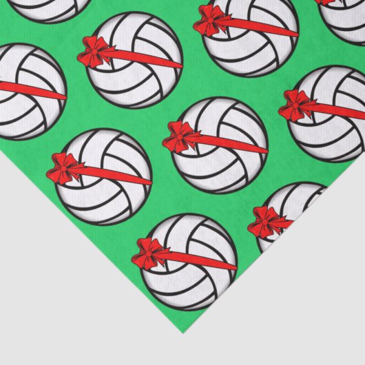 Volleyball-kersttissue Tissuepapier (Detail)