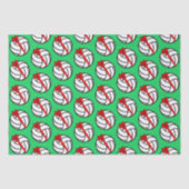 Volleyball-kersttissue Tissuepapier (Voorkant)