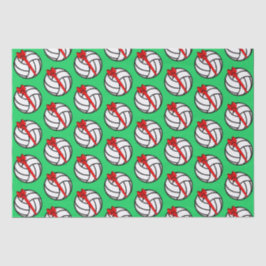 Volleyball-kersttissue Tissuepapier