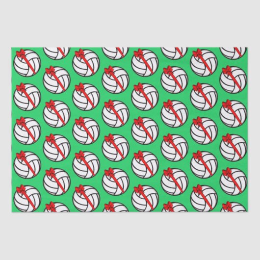 Volleyball-kersttissue Tissuepapier (Voorkant)