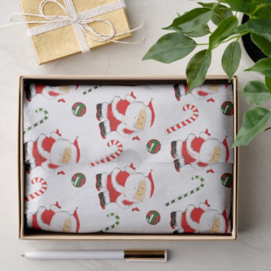 Volleyball-kersttissue Tissuepapier (Geschenk)