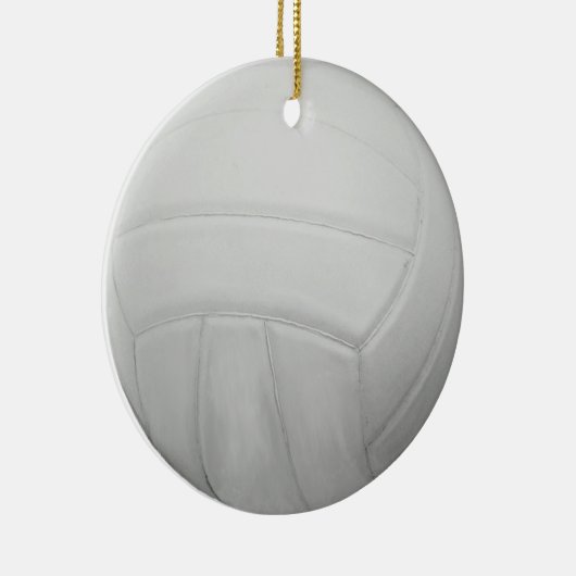 Volleyball-kerstversiering Keramisch Ornament (Rechts)