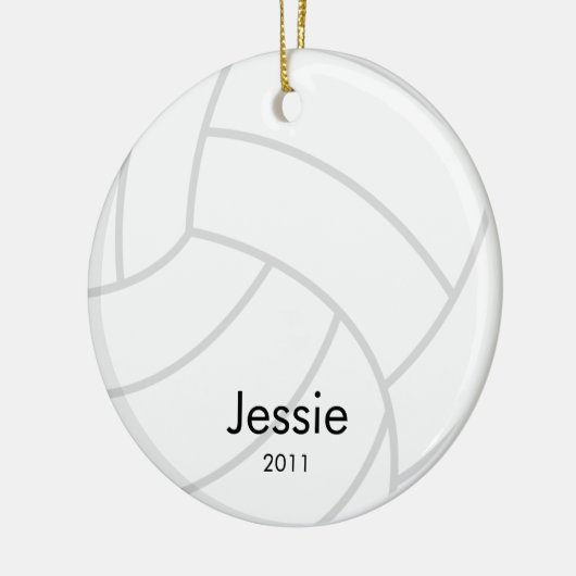 Volleyball-kerstversiering Keramisch Ornament (Links)