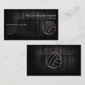 Volleyball Koel zwart Visitekaartje (Voorkant / Achterkant)