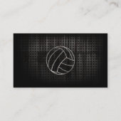 Volleyball Koel zwart Visitekaartje (Achterkant)