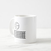 Volleyball Koffiemok (Voorkant links)