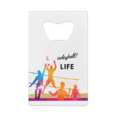 Volleyball Laife Creditkaart Flessenopener (Achterkant)
