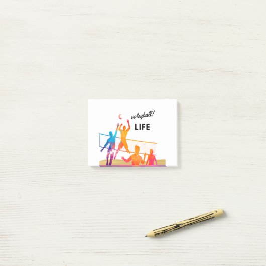 Volleyball Laife Post-it® Notes (Op bureau)