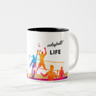 Volleyball Laife Tweekleurige Koffiemok
