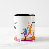 Volleyball Laife Tweekleurige Koffiemok (Center)