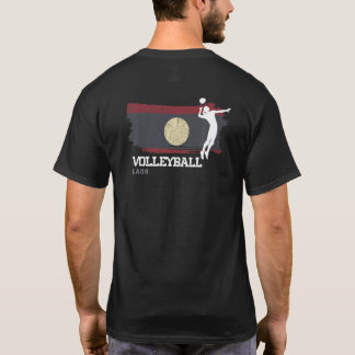 Volleyball Laos Vlag Meisjes Volleyball Vrouwen Pr T-shirt