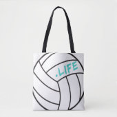 Volleyball Life Canvas tas (Voorkant)