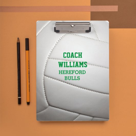 Volleyball look gepersonaliseerd klembord