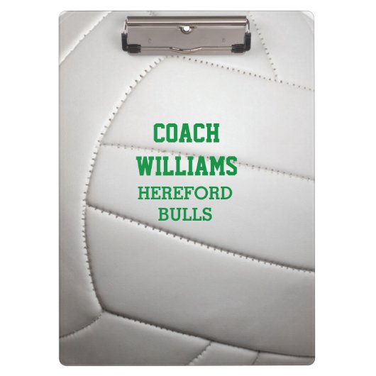 Volleyball look gepersonaliseerd klembord (Voorkant)