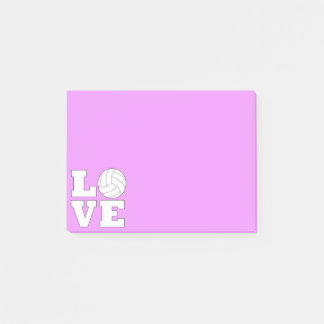 Volleyball LOVE Aangepaste kleurenpoorten Post-it® Notes