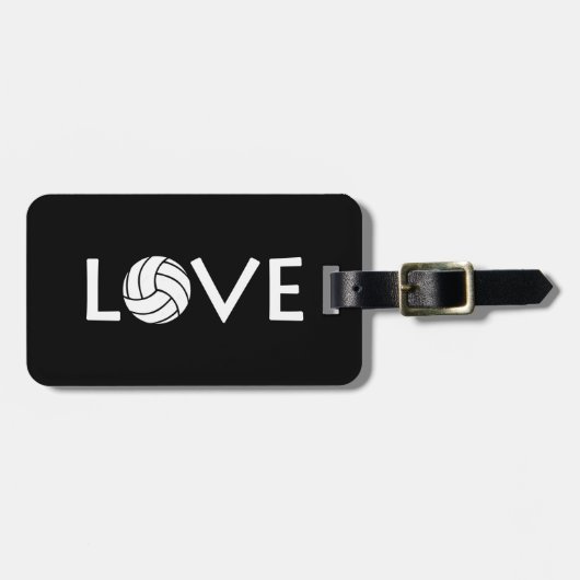 Volleyball Love Bagagelabel (Voorkant horizontaal)