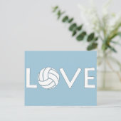 Volleyball Love Briefkaart (Staand voorkant)