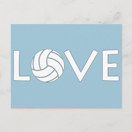 Volleyball Love Briefkaart (Voorkant)