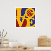 Volleyball Love Poster (Keuken)