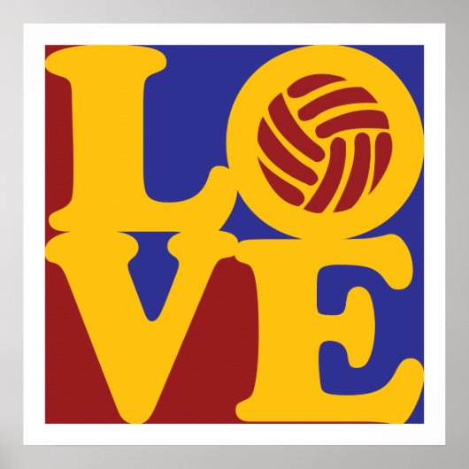 Volleyball Love Poster (Voorkant)